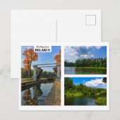 ベラルーシ挨拶自然アーキテクチャ葉書 ポストカード (正面/裏面)