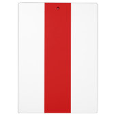 ベラルーシ赤と白国旗 クリップボード (裏面)