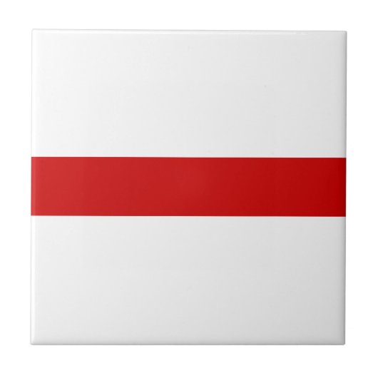 ベラルーシ赤と白国旗 タイル (正面)