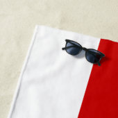 ベラルーシ赤と白国旗 ビーチタオル (インサイチュ)