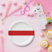 ベラルーシ赤と白国旗 ペーパープレート (パーティー)