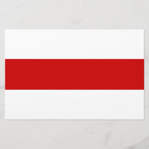 ベラルーシ赤と白国旗 便箋