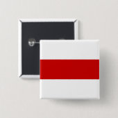 ベラルーシ赤と白国旗 缶バッジ (正面&裏面)