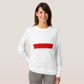ベラルーシ赤と白国旗 Tシャツ (正面フル)