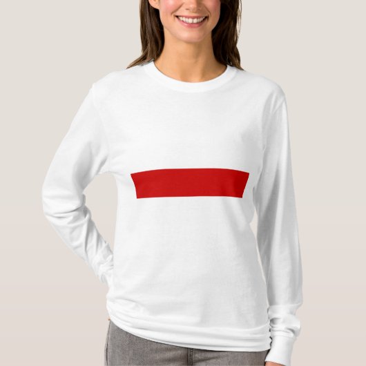 ベラルーシ赤と白国旗 Tシャツ (正面)