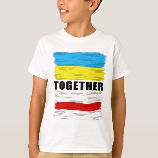 ベラルーシ ウクライナを支持 平和を願う Tシャツ (正面)