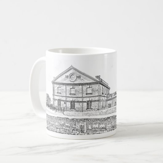 ベラルーシ オルシャの建築 コーヒーマグカップ (正面左)
