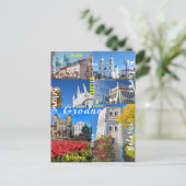 ベラルーシ・グロドノ市建築Гродно Открытка ポストカード (スタンド正面)