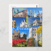 ベラルーシ・グロドノ市建築Гродно Открытка ポストカード (正面/裏面)