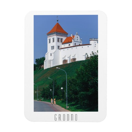 ベラルーシ・グロドノ市街地建築城 マグネット (縦)