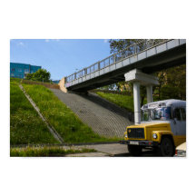 ベラルーシ・グロドノ旧レトロソ連バス