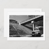 ベラルーシ・グロドノ旧レトロソ連バス ポストカード (正面/裏面)