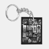 ベラルーシ・ゴルドノブレスト・ミンスク建築コラージュ キーホルダー (正面左)