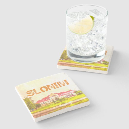 ベラルーシ スロニム 鉄道駅 アーキテクチャ ストーンコースター (横)