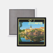 ベラルーシ ネスヴィジ宮殿 建築 自然 磁石 (正面/裏面)