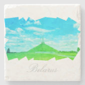 ベラルーシ・マウンド・オブ・グローリー建築自然 ストーンコースター (正面)