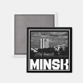 ベラルーシ・ミンスク建築都市景観マグネット マグネット (正面/裏面)
