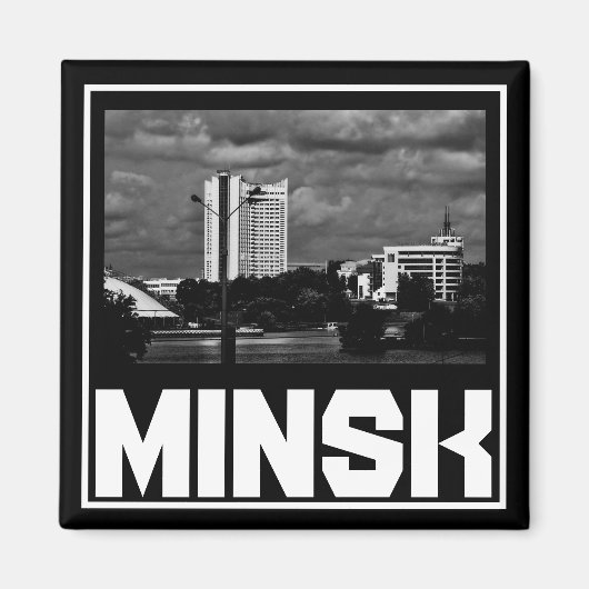 ベラルーシ・ミンスク建築都市景観マグネット マグネット (正面)