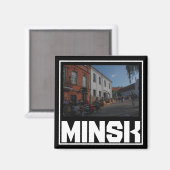 ベラルーシ・ミンスク建築都市景観マグネット マグネット (正面/裏面)
