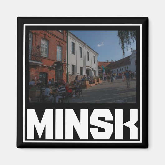 ベラルーシ・ミンスク建築都市景観マグネット マグネット (正面)