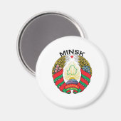 ベラルーシ，ミンスク マグネット (正面/裏面)