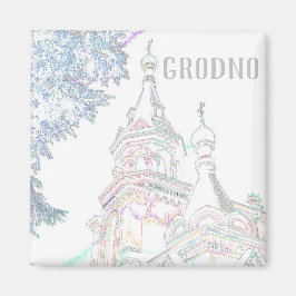 ベラルーシHrodna Grodno様式建築磁石 マグネット