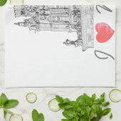 ベラルーシIラブミンスク市門建築 キッチンタオル (折り畳み)