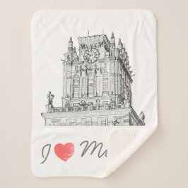 ベラルーシIラブミンスク市門建築 シェルパブランケット