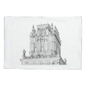 ベラルーシIラブミンスク市門建築 枕カバー (裏面)