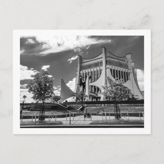 ベラルースグロドノシティスケープ市内景観ビュー建築 ポストカード (正面)