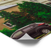 ベラルースボルコビスクヴァーカヴィスク市建築 ポスター (角)