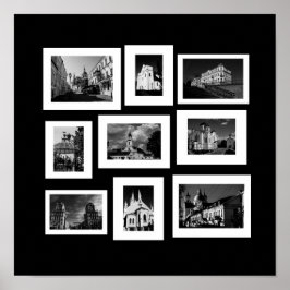 ベラルースミンスクグロドノビテフスクブレスト建築 ポスター