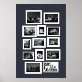 ベラルースミンスクグロドノビテフスクブレスト建築 ポスター