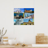 ベラルースミンスクグロドノミールキャッスルアーキテクチャー ポスター (キッチン)