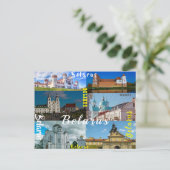 ベラルースミンスクグロドノミールキャッスルアーキテクチャー ポストカード (スタンド正面)