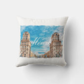 ベラルースミンスクシティーアーキテクチャ装飾用クッション クッション (裏面)