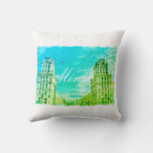 ベラルースミンスクシティーアーキテクチャ装飾用クッション クッション (裏面)