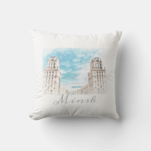 ベラルースミンスクビューアーキテクチャ装飾用クッション クッション (正面)