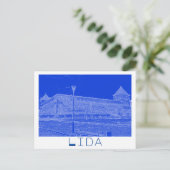 ベラルースリダシティスケープ市城建築 ポストカード (スタンド正面)