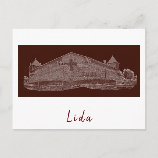 ベラルースリダシティスケープ市城建築 ポストカード (正面)