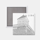 ベラルースリダシティスケープ市城建築 マグネット (正面/裏面)