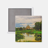 ベラルースリダシティスケープ市通り建築 マグネット (正面/裏面)