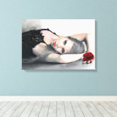 ベラローザ美しいレッドローズキャンバスプリントプリント キャンバスプリント (インサイチュ (ウッドフロア))