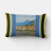 ベラージオイタリアのポスターランバーピロー ランバークッション (裏面)