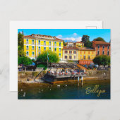 ベラージオロンバルディレイクコモイタリアウォーターフロント ポストカード (正面/裏面)