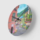 ベラージオ、イタリアの壁時計 ラウンド壁時計 (傾斜)