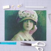 ベラ、アールヌーボー、デジタ絵画ルの、美しい、レディ 薄葉紙 (クラフト)