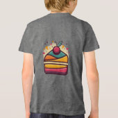 ベラ+キャンバスユースケーキデザイン トライブレンドＴシャツ (裏面)