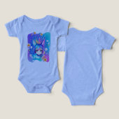 ベラ+キャンバス乳児トライブレンドワンピース (デザイン正面&裏面)