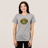 ベラ・キャンバス 三層構造 ロングスリーブTシャツ 無地 トライブレンドＴシャツ (正面全面)